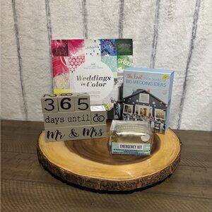 Wedding Planning Kit with Books and Countdown Block